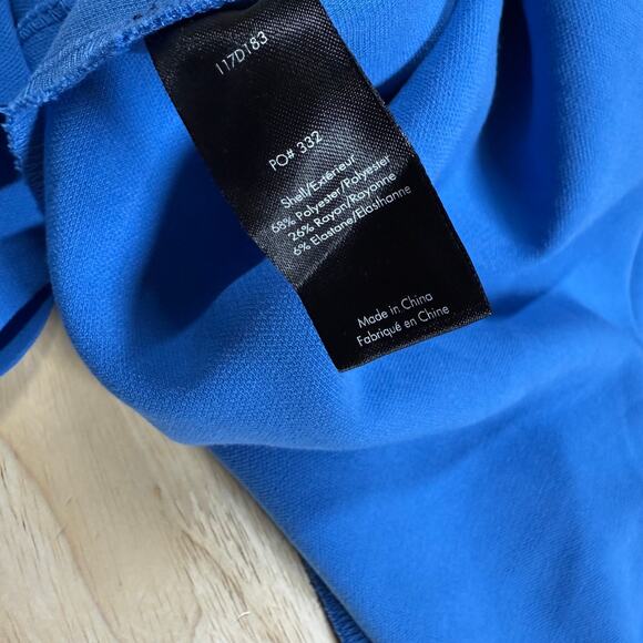 Elizabeth and James NWT Hattie Asymmetrical Side Ruffle Dress Lapis Blue Size 10 - Picture 11 of 12